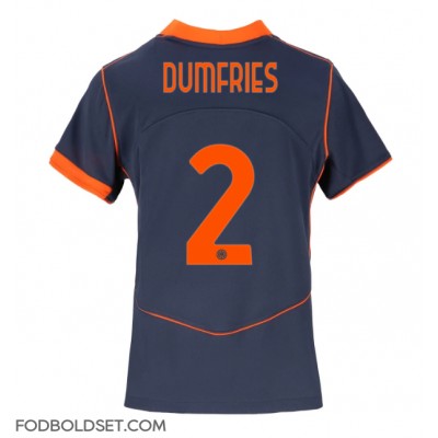 Inter Milan Denzel Dumfries #2 Tredjetrøje Dame 2025-26 Kortærmet Inter Milan Denzel Dumfries #2 Tredjetrøje Dame 2025-26 Kortærmet